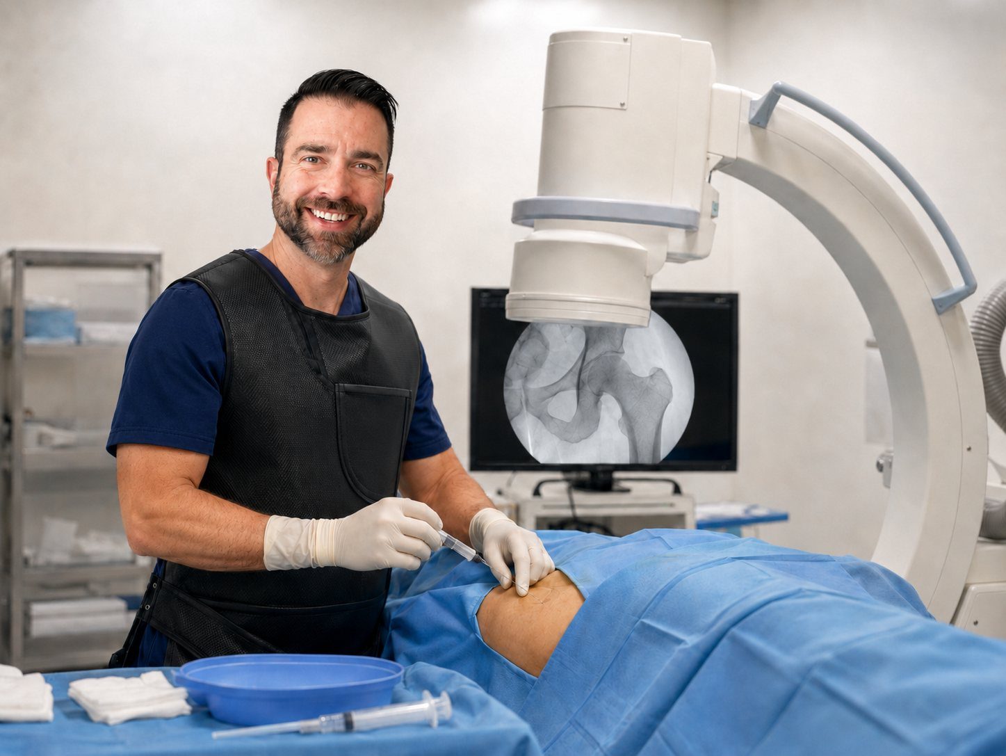 Fluoroscopic hip injection