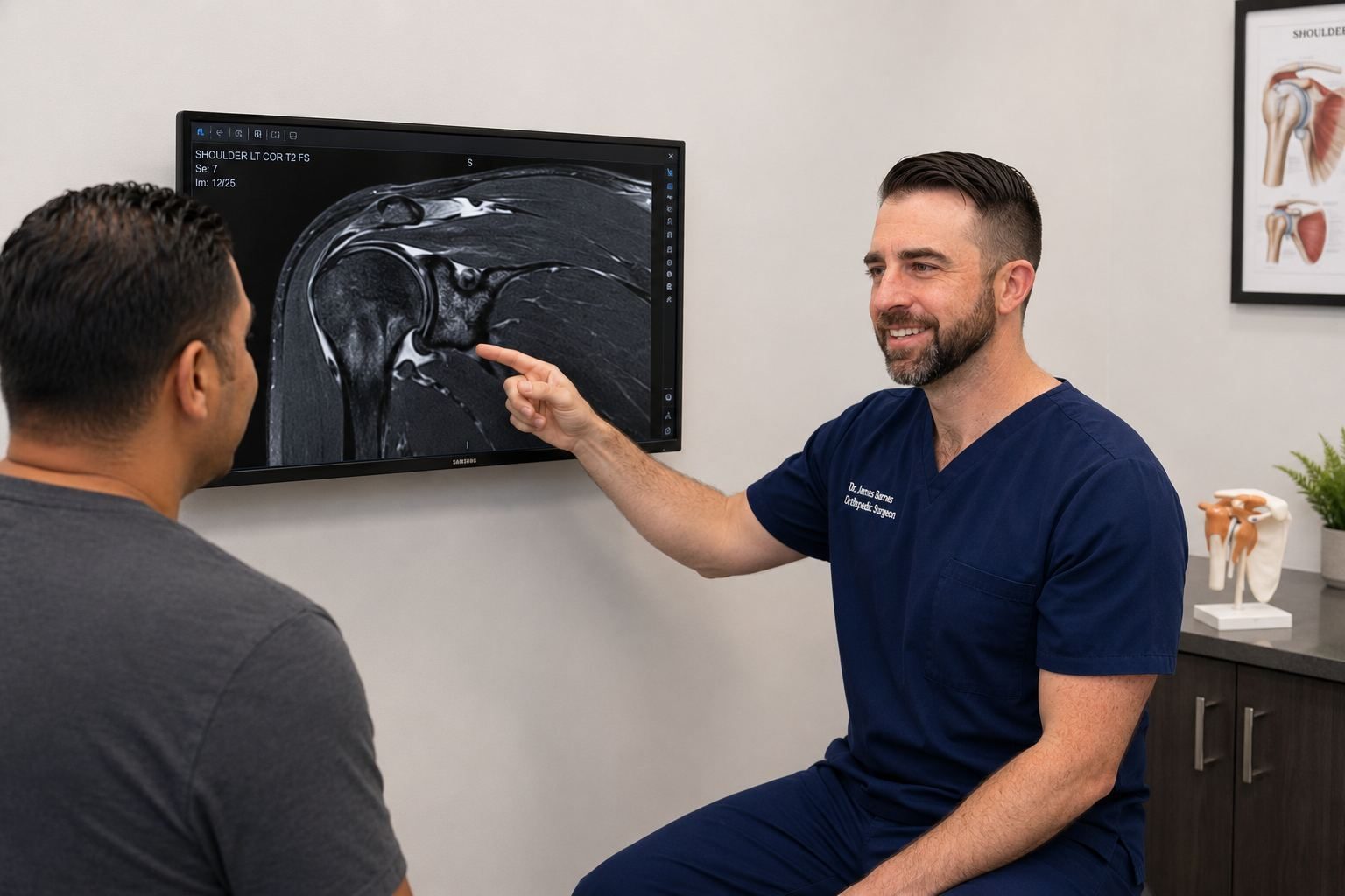 Reviewing shoulder imaging